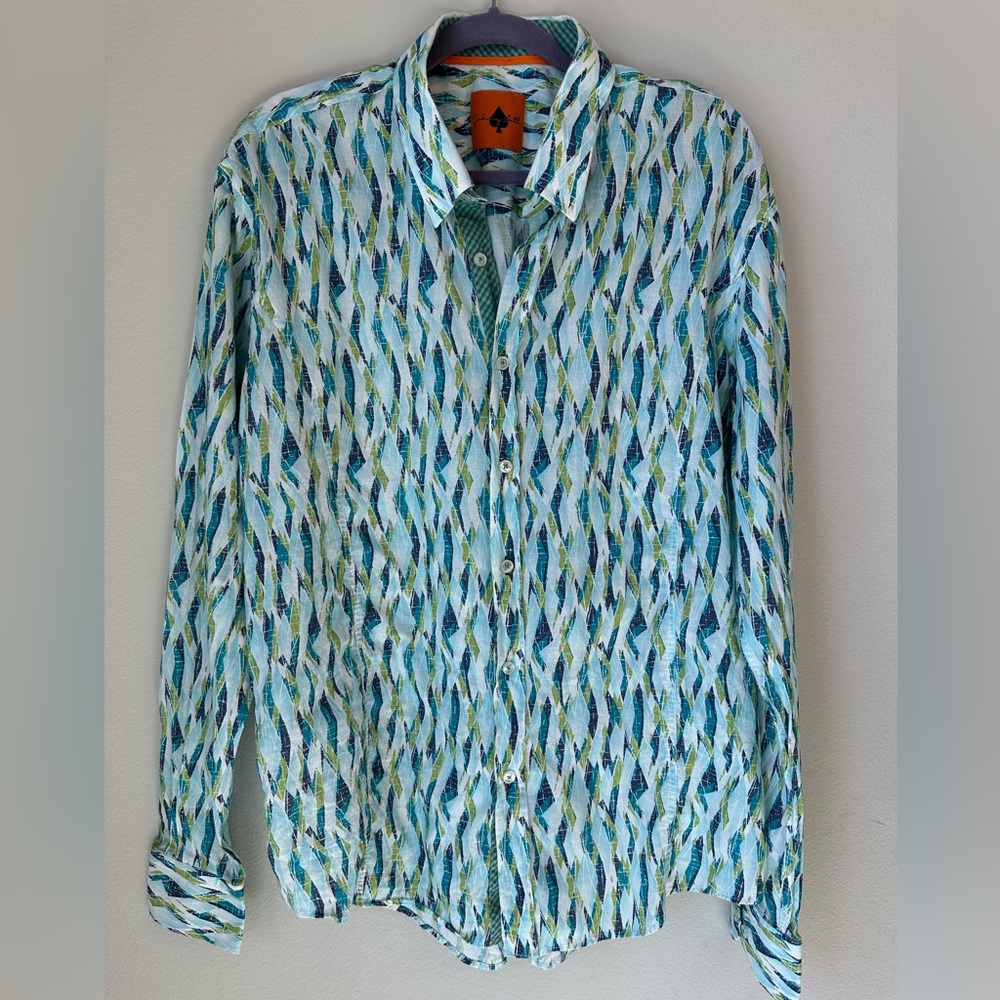 Johnny Hatt men’s button down cotton shirt size 3xl